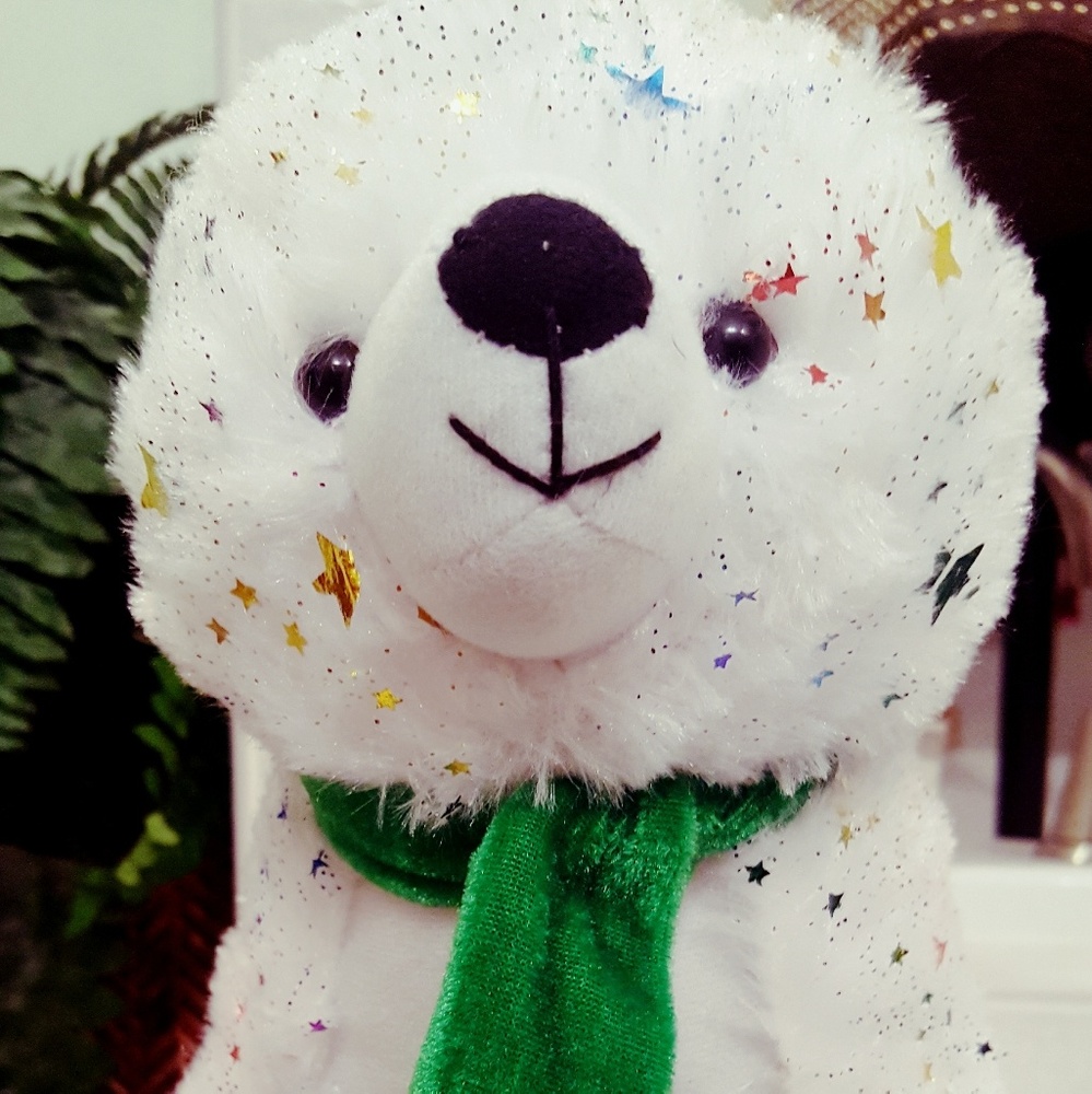 Peeka-boo huggable bear